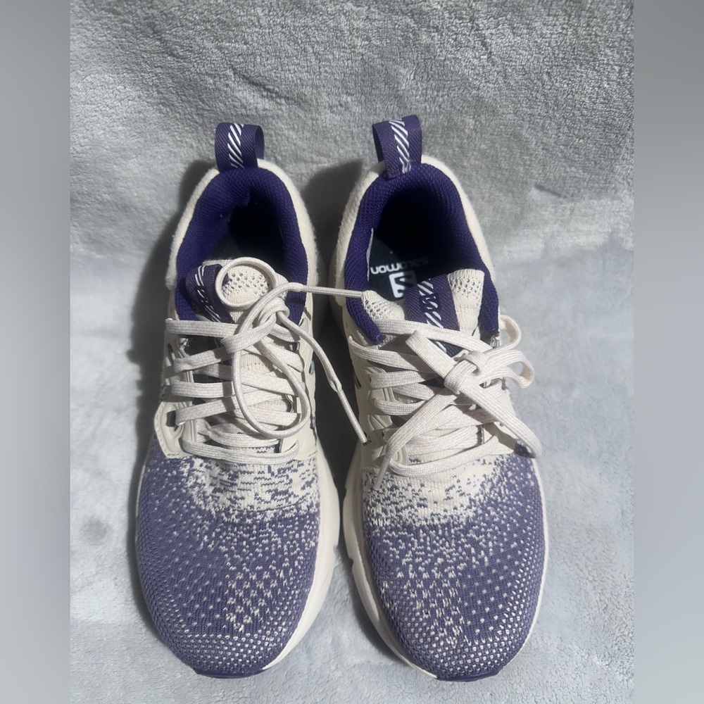 Salomon Women’s Running Shoes Purple Off-White Size 6‎ Athletic Sneakers